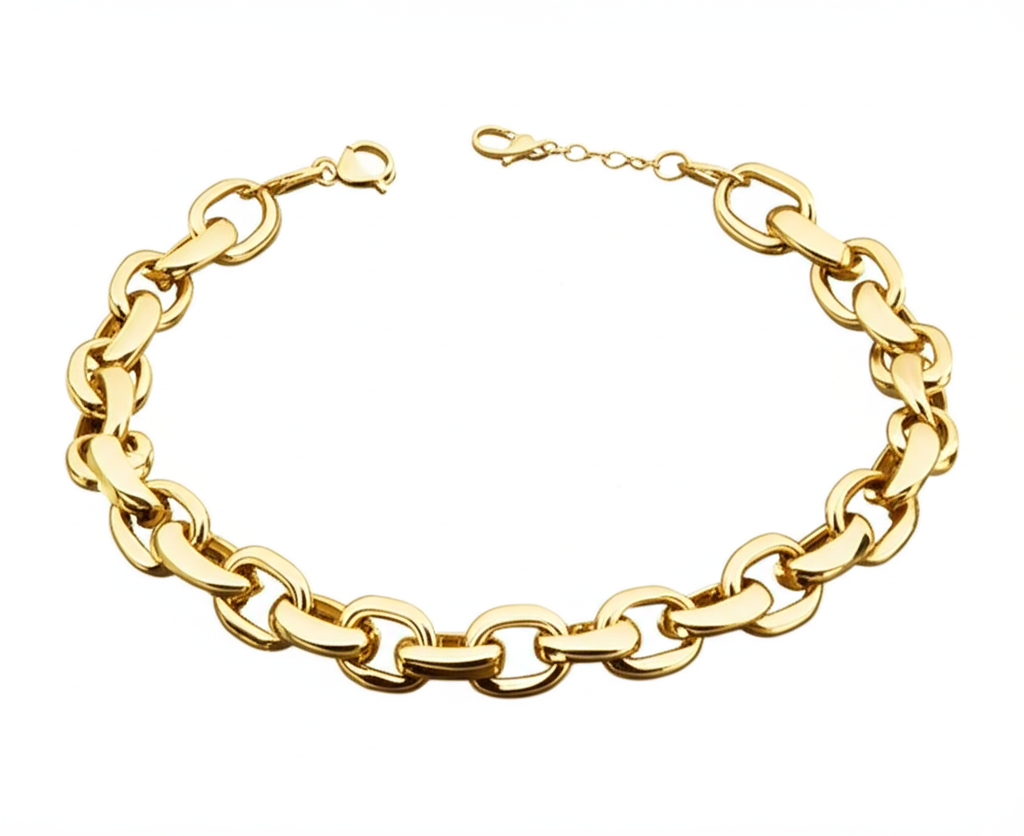 Zovellea Bold Gold Link Chain Bracelet