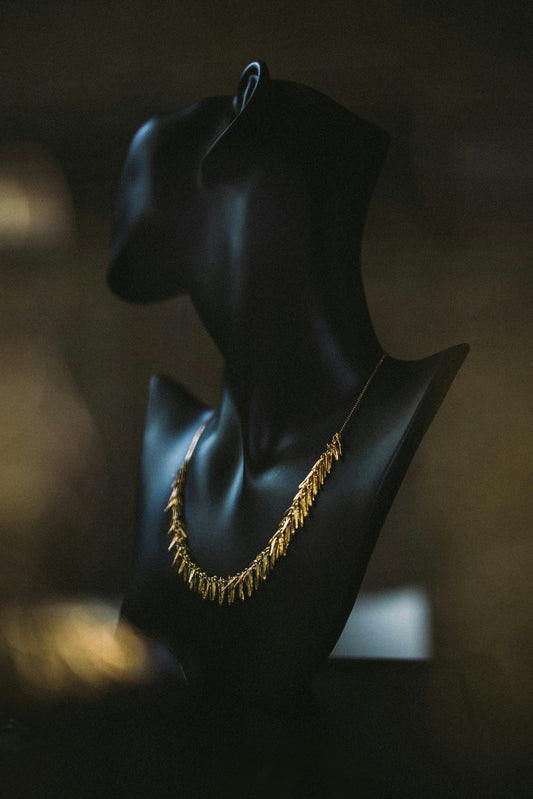 Zovellea Bold Gold Chain Statement Necklace